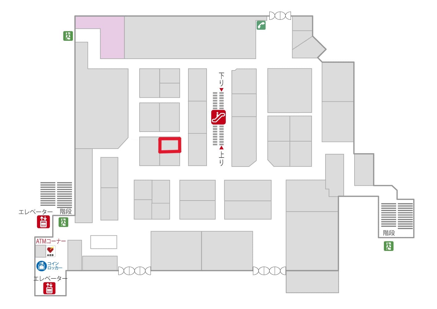 1階 カレンダストリート【F01】の図面・フロアマップ