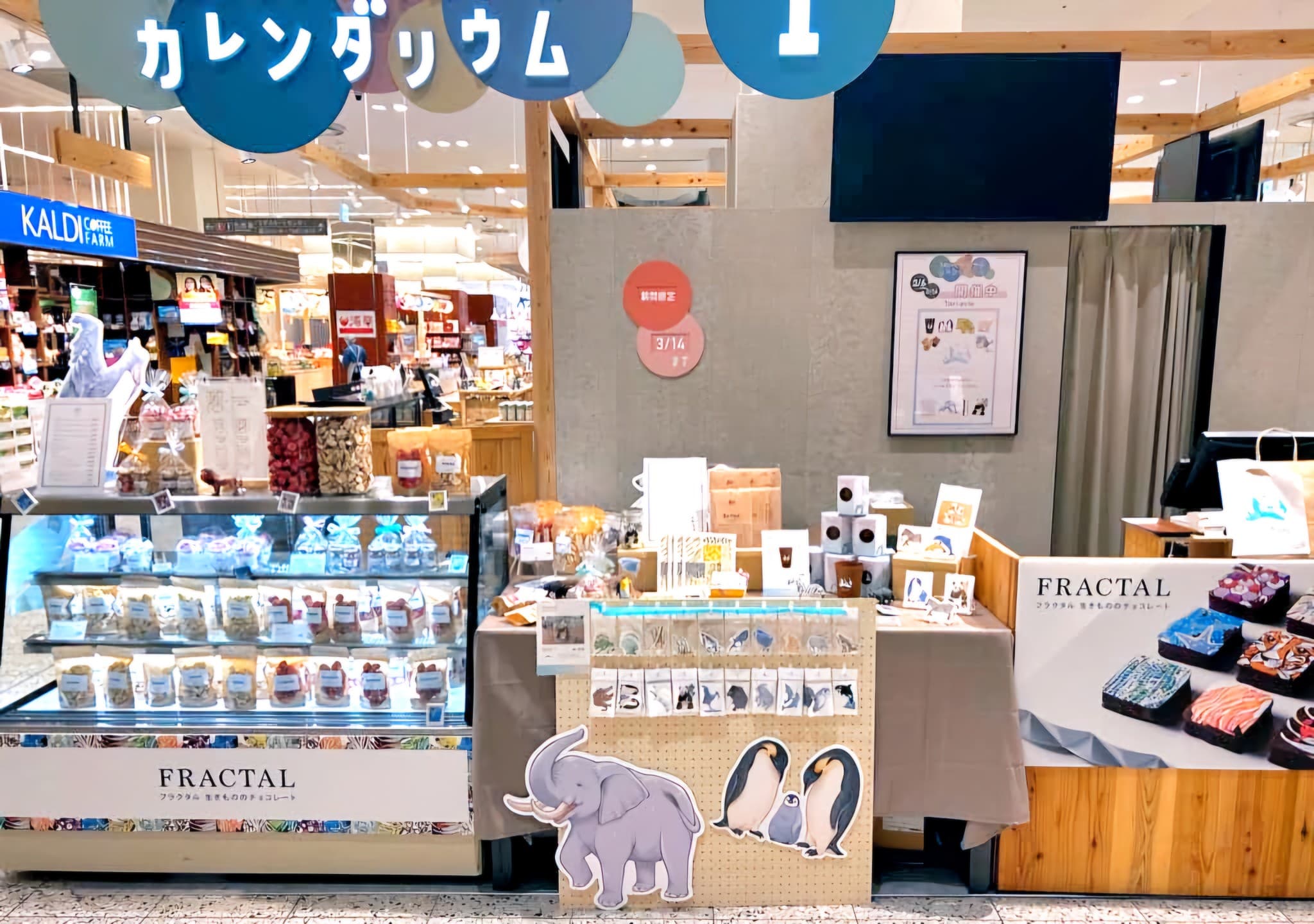 B1階カレンダリウムF06【食物販】店内入って正面、通行量の多い好立地スペース