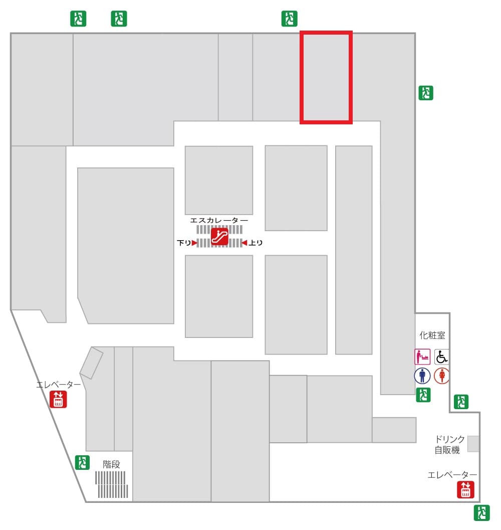 5階 カレンダリウムC03【物販・展示会・PRイベント】アニメイベントや絵画展などに最適の図面・フロアマップ