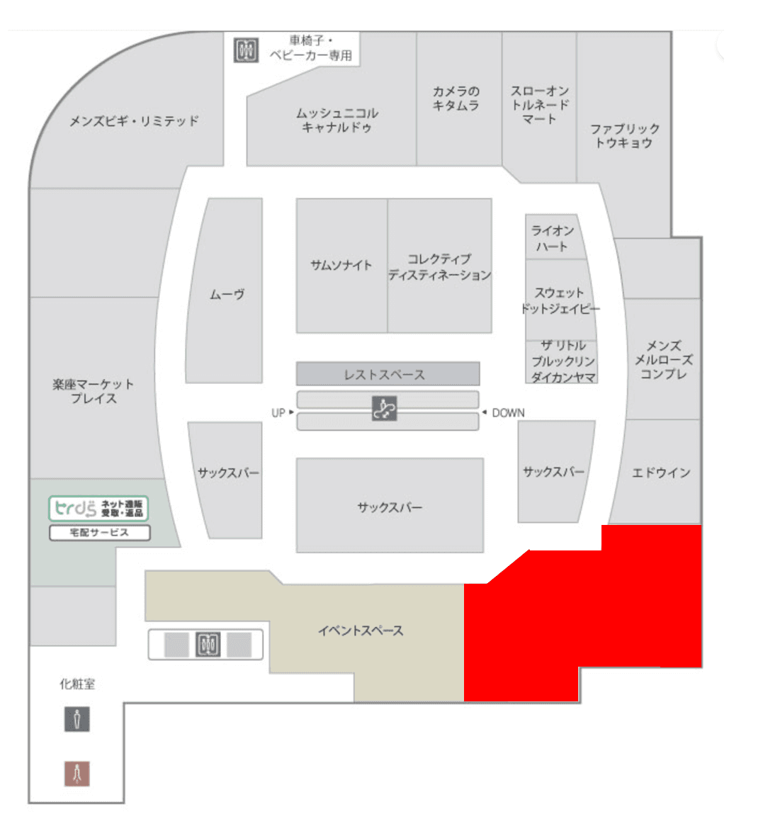 7階 カレンダリウムD07【物販】展示会やPR、体験ワークショップに最適な48.5坪の大型スペースの図面・フロアマップ