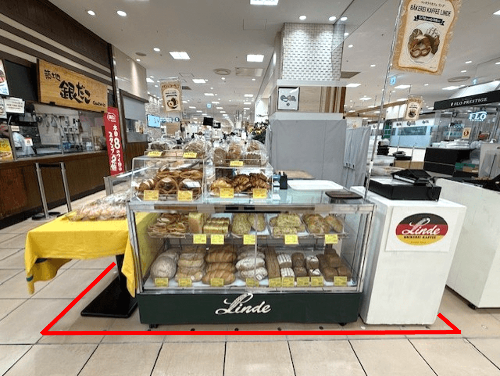 1階 カレンダリウムF18【食・物販】コンパクトなスペースでスイーツ、菓子などに最適なスペースです。