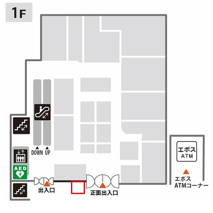 1階 パブリックスペース4(店頭青山フラワーマーケット様側)【食物販・物販】交通量の多い中野通りに面した屋外スペースの図面・フロアマップ