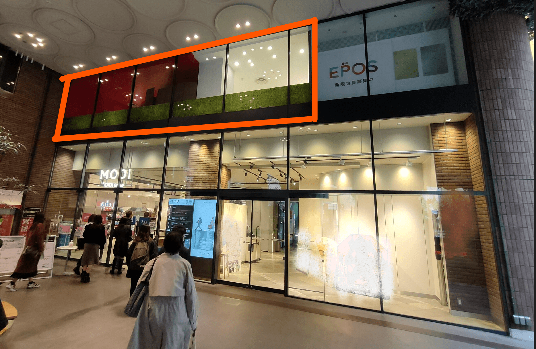 2階 カレンダリウムD05【物販・PR・展示会】屋外からの視認性抜群、大型モニター完備2