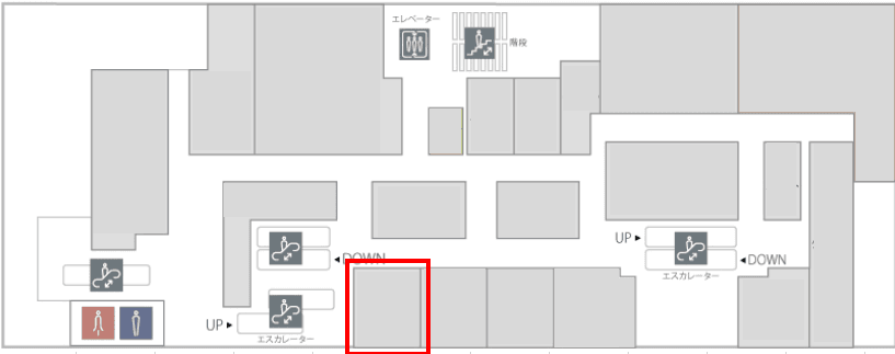 3階 カレンダリウムD09【食物販・物販】使いやすいコンパクトスペースの図面・フロアマップ
